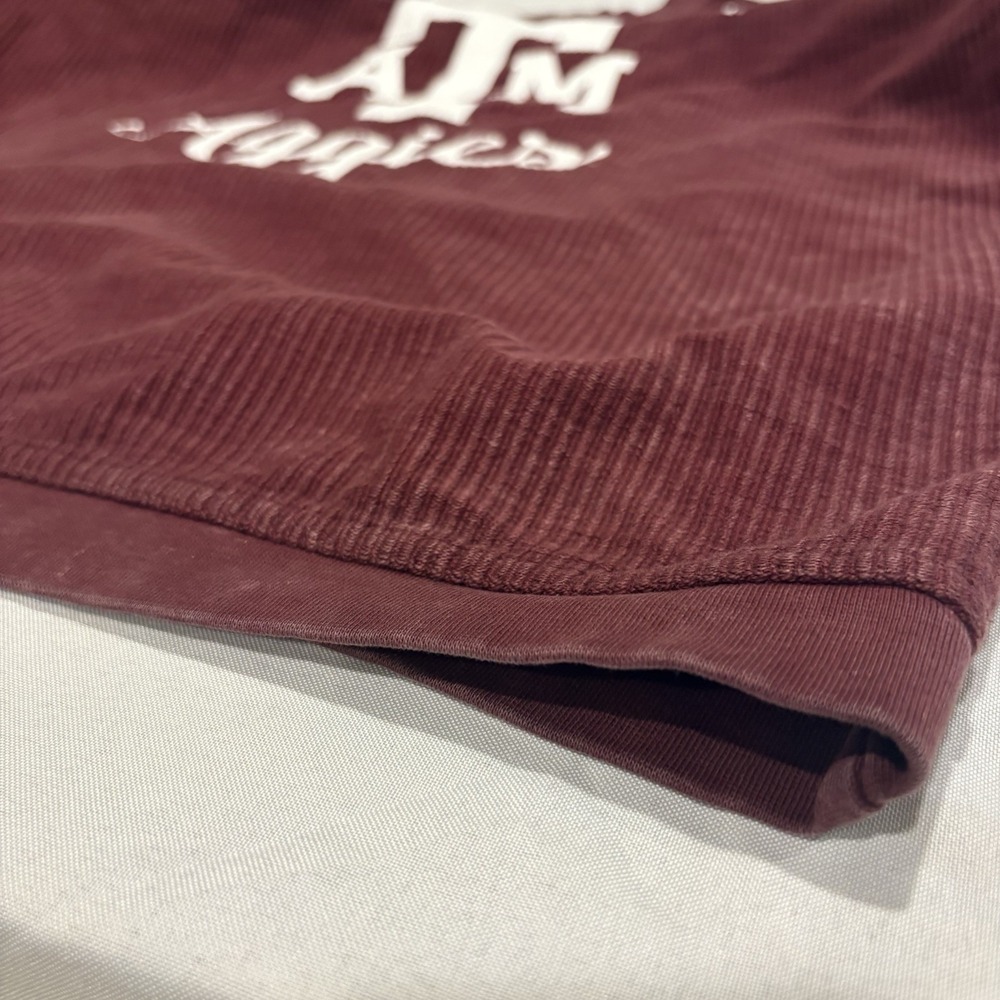 Pressbox Women's Texas A&M Aggies Comfy Cord Vintage Wash Pullover Sweatshirt M - Picture 5 of 9